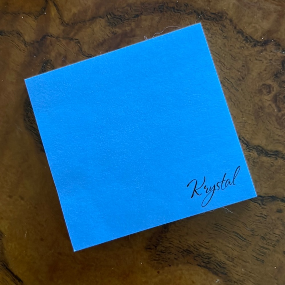 Personalized Name Krystal Post-it Notes